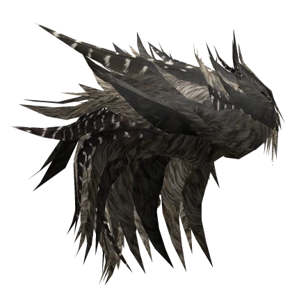 Antique Head Wild Feathers Brown