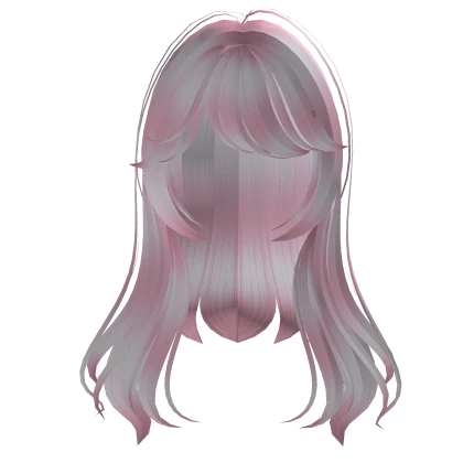 ♡ Kawaii Long Pink Hair with Waves 