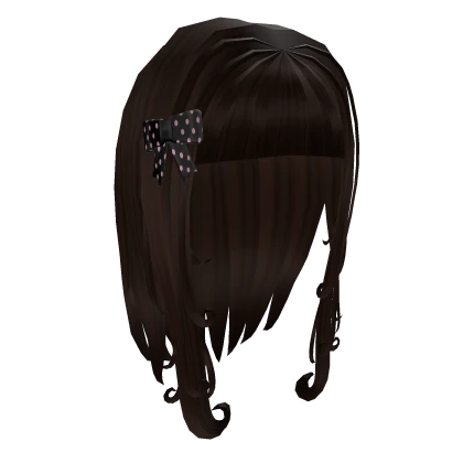 Cute Harajuku Polka Dot Bow Hair in Brown w/ Black