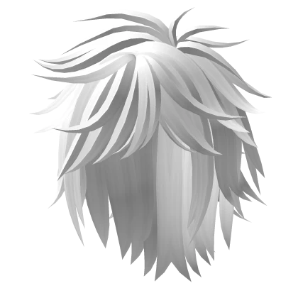 Short Messy Emo Punk Scene Harajuku Hair in White