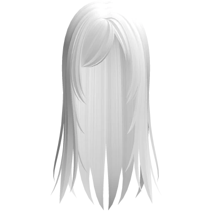 long wispy anime ghost girl hair in white