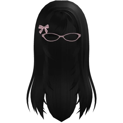 Black Coquette Igari hair w glasses