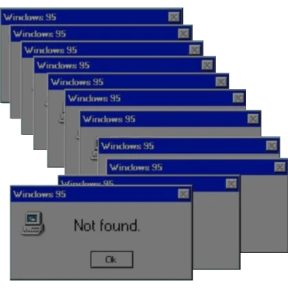 CORRUPTED FILE WINDOWS ERROR COVER [Y2K WEBCORE]