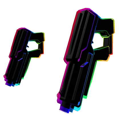 Rainbow Cartoony Pistols Guns