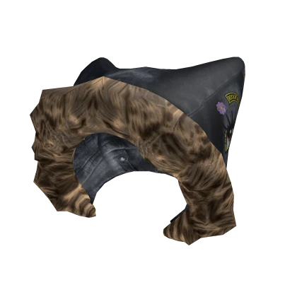 Emo Fur Y2K Denim Cat Hoodie