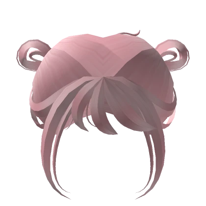 Pink Kawaii Fluffy Hair With Cute High Buns