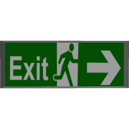 ✅ Floating Exit Sign