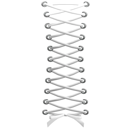 3.0 Front Laced Corset Piercings White