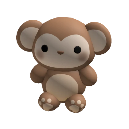 Monkey plushie (holdable)