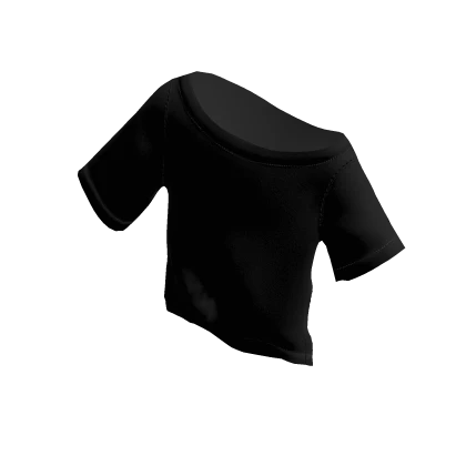 Black Oversized Tucked T-Shirt