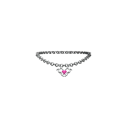 Pink Cyber Y2K Necklace