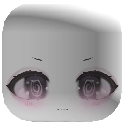 ♡ Kawaii Purple Cheeks Smiley Anime Face