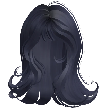 β‘ Studious Girly Mid Length Cut in Dark Blue