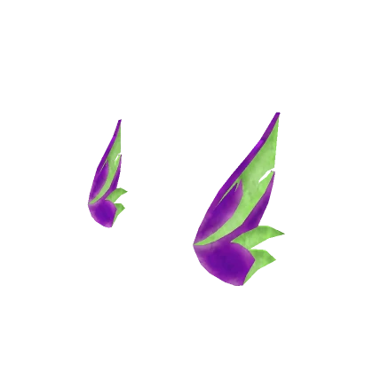 Glowing Green & Purple Moth Headwings