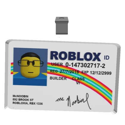 Fake McNoobin ID