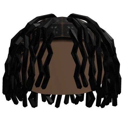 Short Length Curly Dreads - Black
