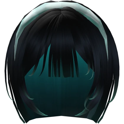 Sua Alien stage black blue bob short straight low