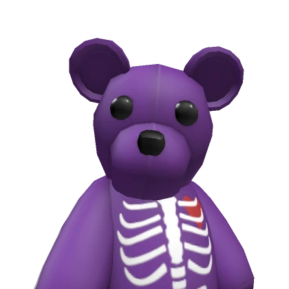 HUGE Purple Skeleton Bear Backpack