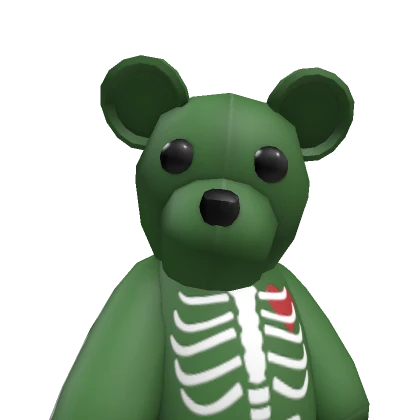 HUGE Green Skeleton Bear Backpack