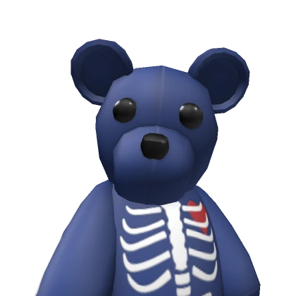 HUGE Blue Skeleton Bear Backpack