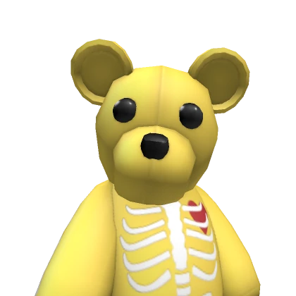 HUGE  Yellow Skeleton Bear Backpack