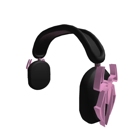 Pink Spider Headphones (BLACK)