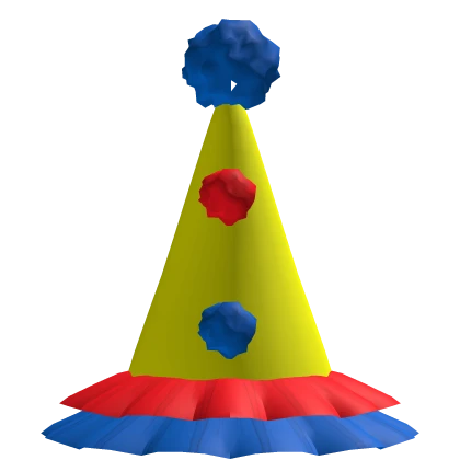 ✰ Colorful Rainbow Kidcore Clown Party Hat ✰