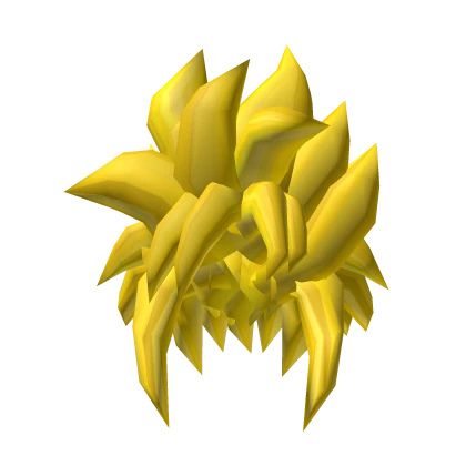 Yellow Long Spiky Anime Hair Blonde