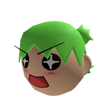 Koiwai Anime Girl Head (Green)