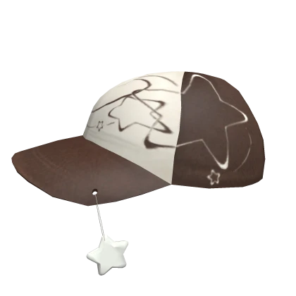 Y2K Brown cap with star