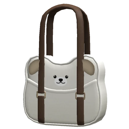 White Bear Cute Tote Bag