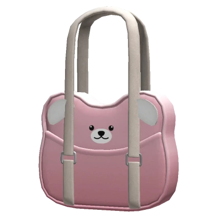 Pink Bear Cute Tote Bag