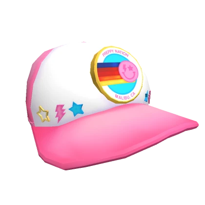 Preppy Nation Pink Baseball Cap