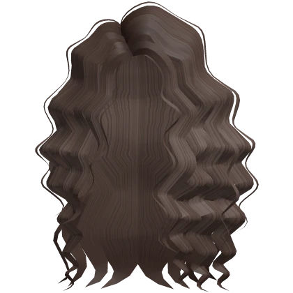 long curly popular hairstyle wavy in brown