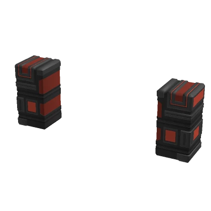 [1.0] Double Red Prosthetic Robot Arms