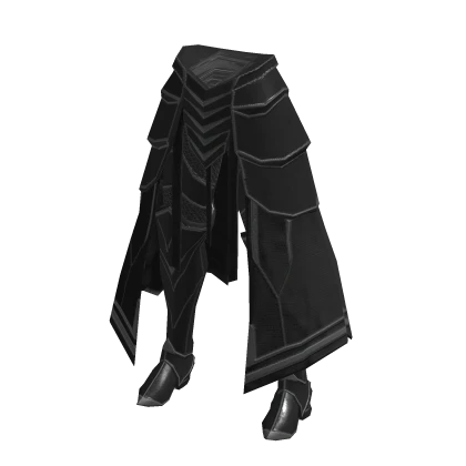 Black nightmare knight plate legs