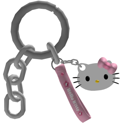 Hello kitty Keychain on head