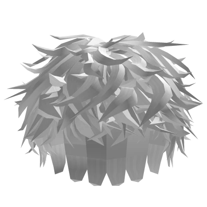 💯 Transparent Messy Emo Hair (White)