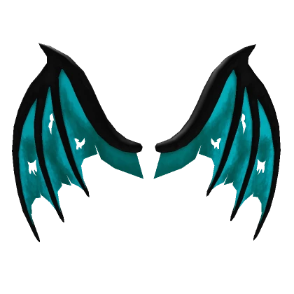 Cyan Demonic Wings