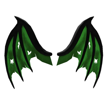 Green Demonic Wings