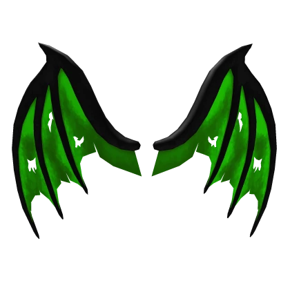 Lime Green Demonic Wings