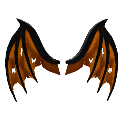 Orange Demonic Wings