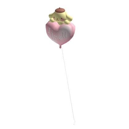 Holdable Heart Balloon pudding pompompurin 
