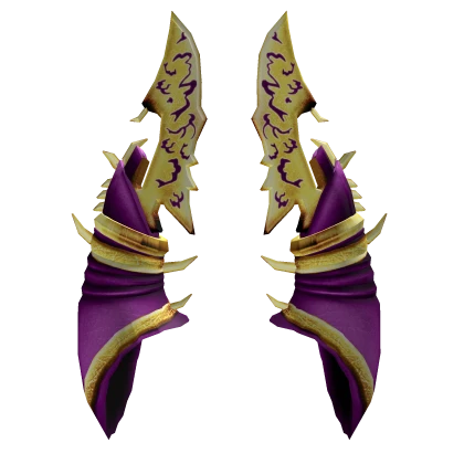 Sharp Demon Purple Gold Horns