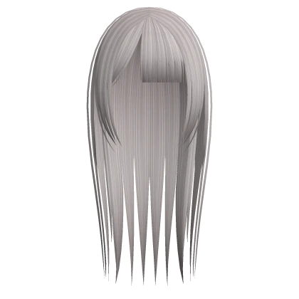 ash thin wispy gothic hair straight side bangs