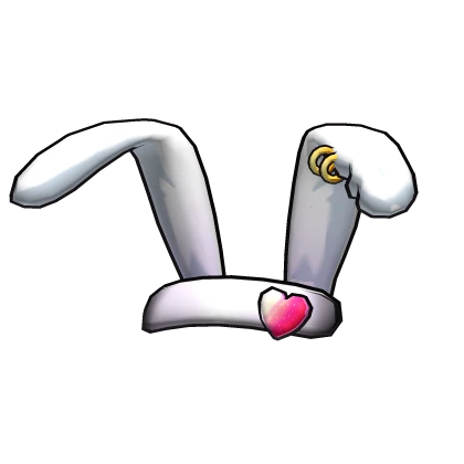 Miku Rabbit Bunny Girl Head Set Bunny Ears White