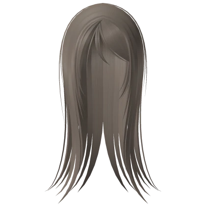 ♰ vampire goth emo wispy long straight hair brown