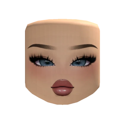 Blue Trendy Pop Girl Glam Makeup Light