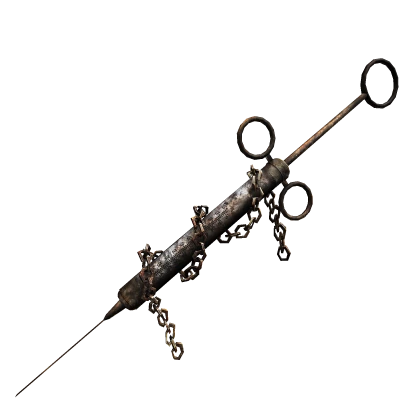 Rusty Grunge Creepy Chained Nurse Needle