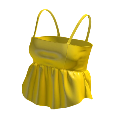 ☆ cami yellow leather top